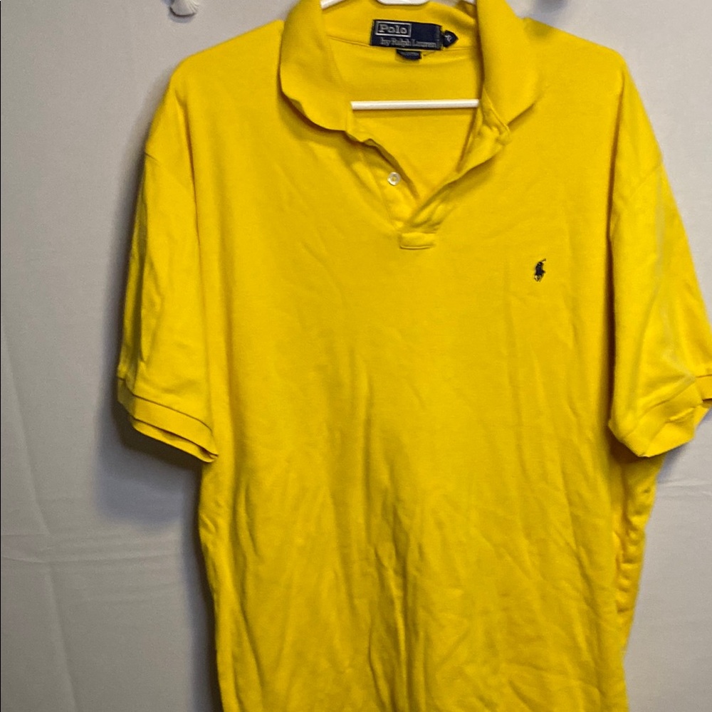 Polo by Ralph Lauren Men's Bright Yellow Polo Shirt